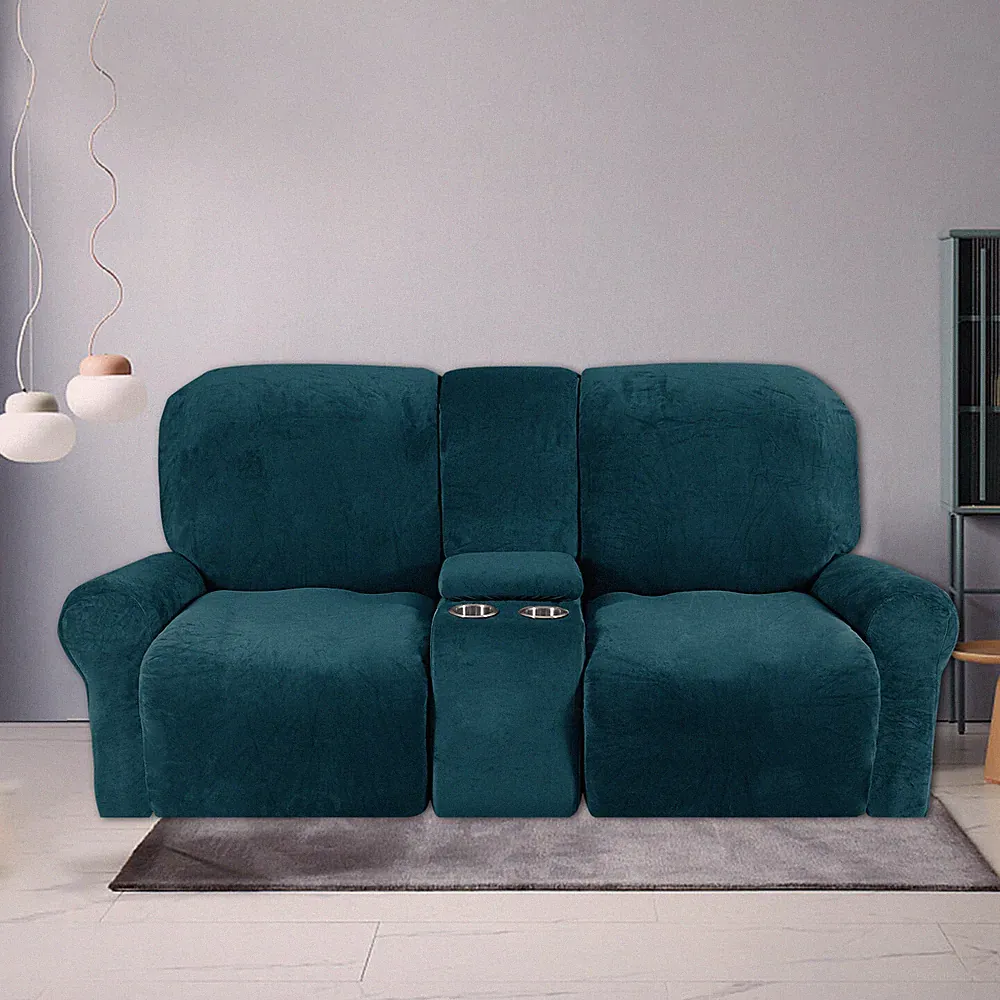 2-Seat Recliner Cover Stretch 2 Cushion Loveseat Sofa Covers Couch Slipcovers