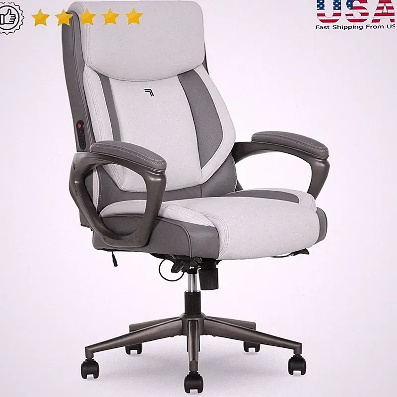 Ergonomic Massage Office Chair W/ Lumbar Support Heated Recline ComfortCoils™ US