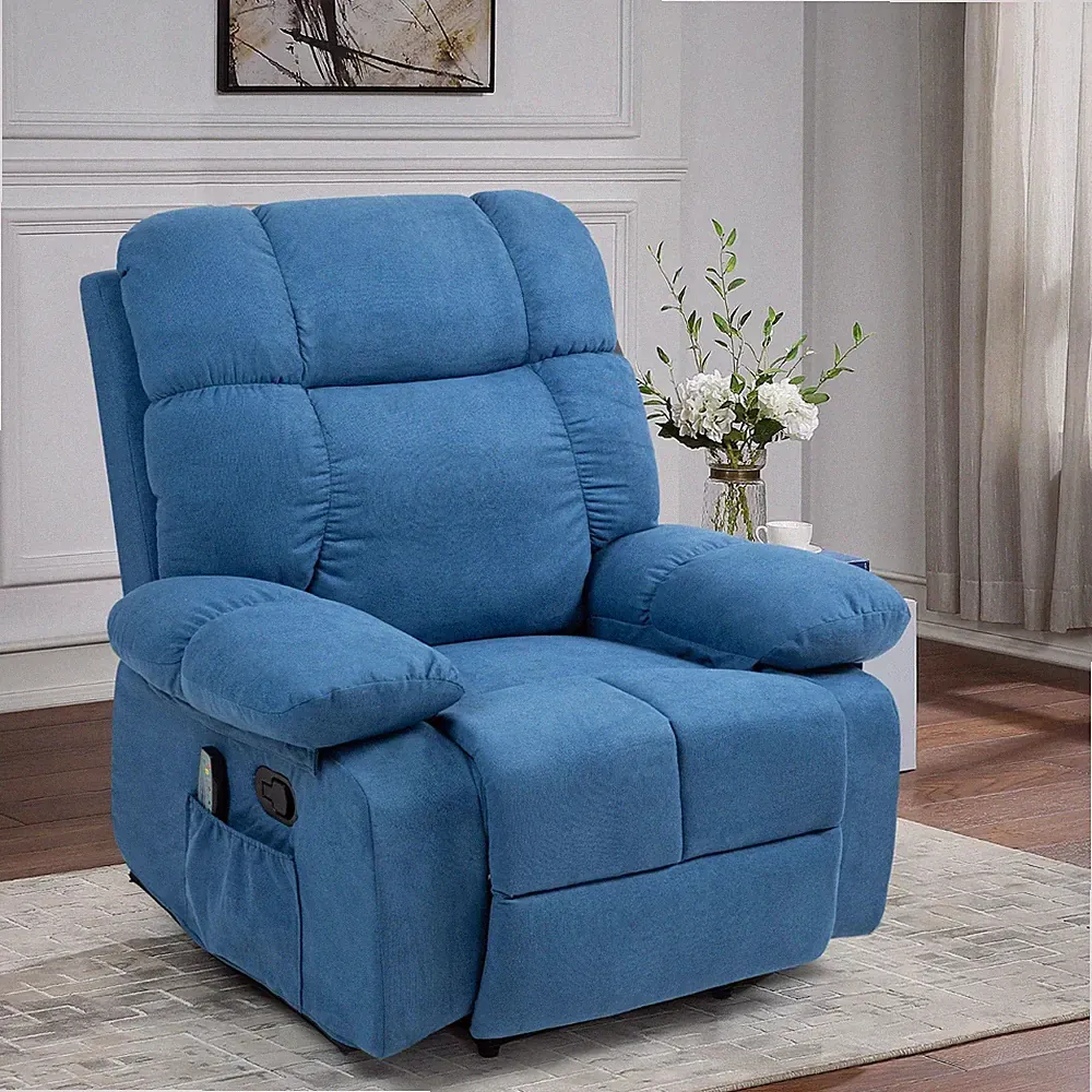 Manual Massage Recliner Chair with Heating and Storage Bags