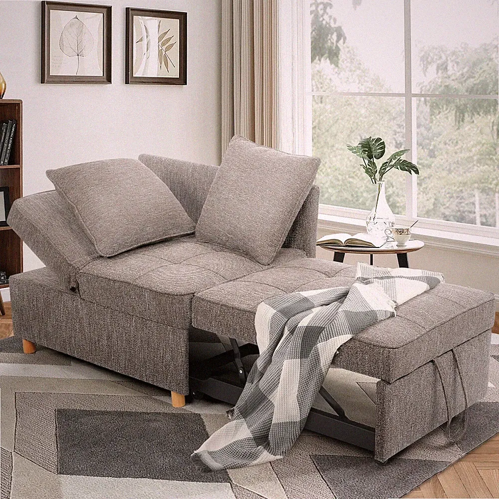 Sofa Bed Chair,4-in-1 Convertible Chair Bed,Folding Single Recliner Sleeper Sofa