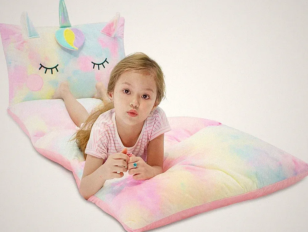 Unicorn Kids Floor Pillow Fold Out Lounger